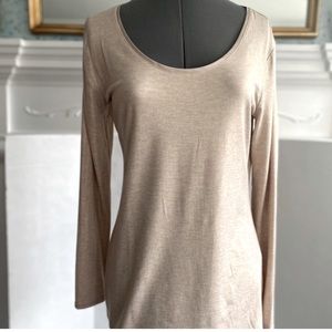 White House Black Market Small Gold Shimmer Top